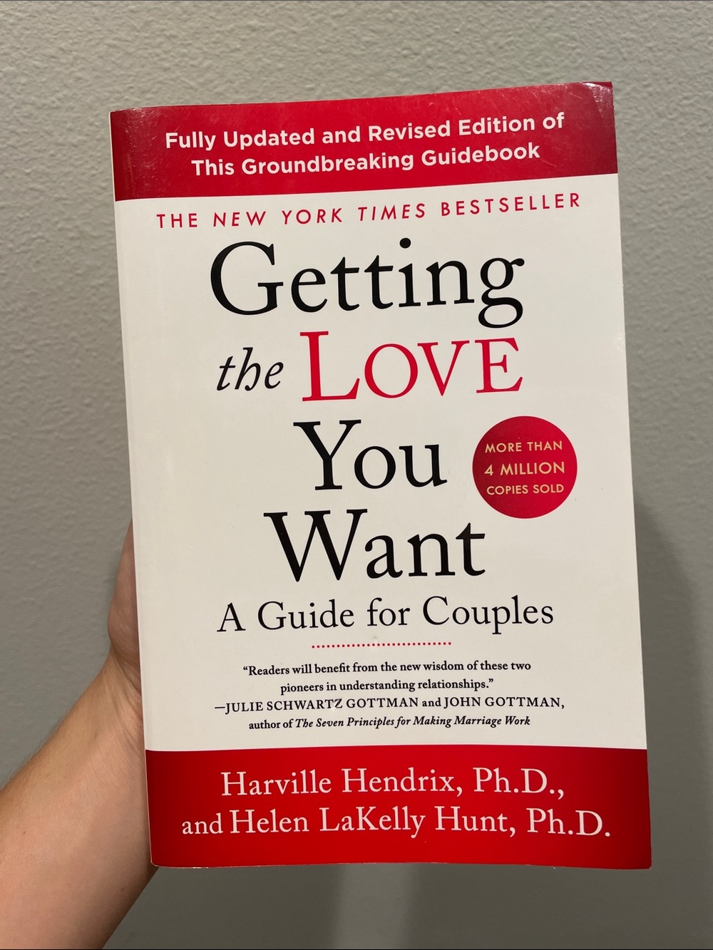 Getting the Love You Want - White and Red Paperback Book